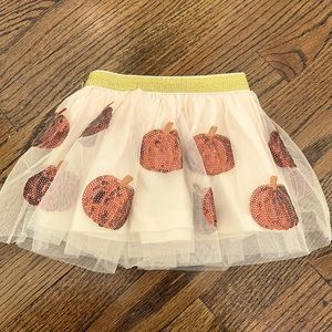 Sweet Wink Pumpkin SEQUIN tutu skirt size 1-2yr